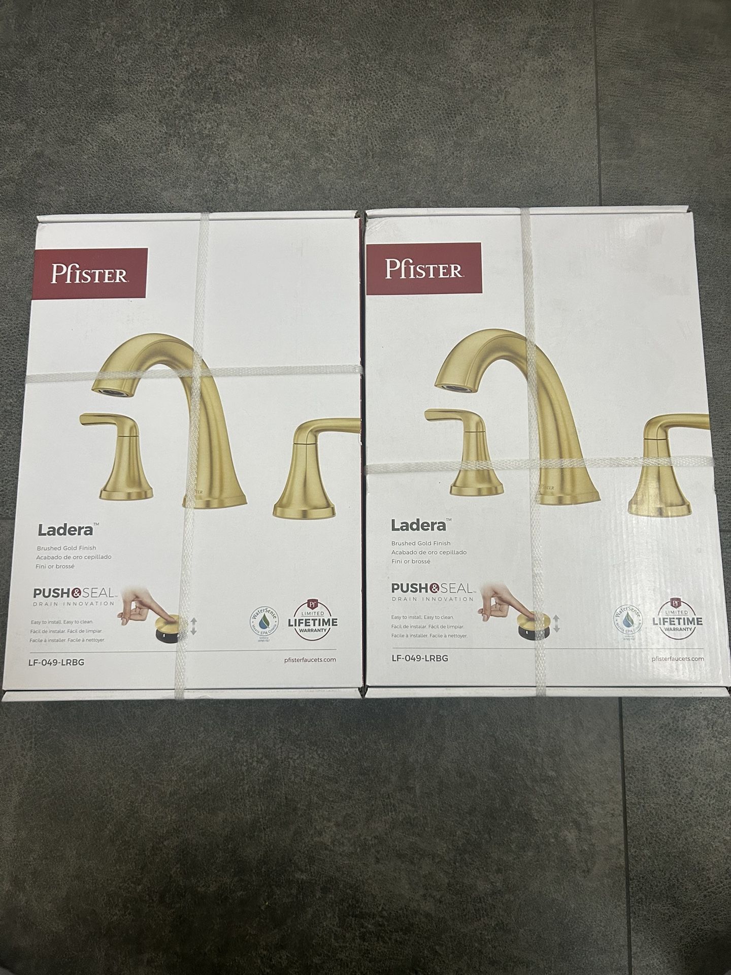 Two Brushed Gold Finish Faucets. Two For $160 Or $80 Each