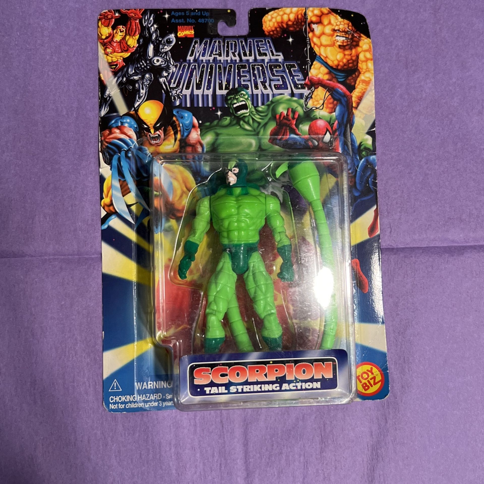 Marvel Universe SCORPION Comics Action Figure New Sealed 1996 Toy Biz