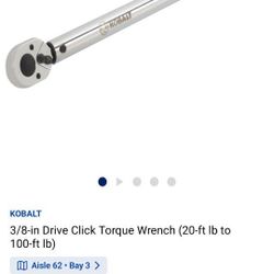 Cobalt 3/8 Torque Wrench