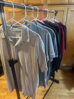 Men’s Short Sleeve Polo Shirts, Size Large. $10 Each. Excellent Condition!!