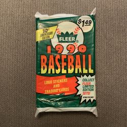 1990 Fleer Baseball Card Pack
