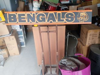 Wood NFL sign Bengals
