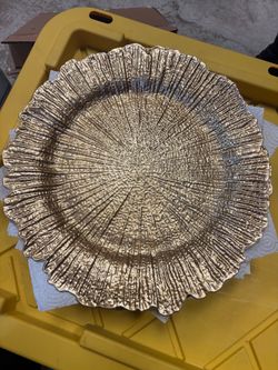 Gold charger plates