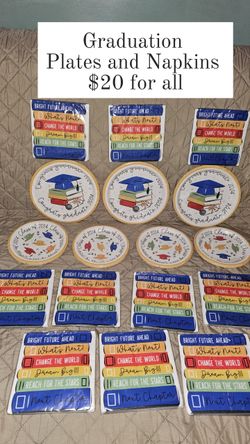 Graduation  Plates And NAPKINS 