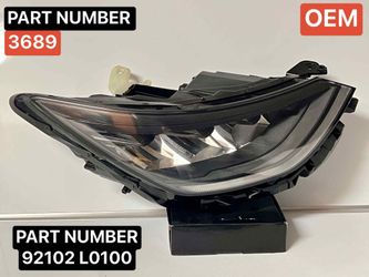 2020-2023 HYUNDAI SONATA OEM RH LED HEADLIGHT. PASSENGER SIDE.