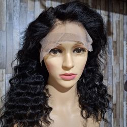 100 Percent Human Hair Lace Front Wig.  22 Inches Long 