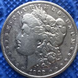 1902-P 90% Silver Morgan Dollar
