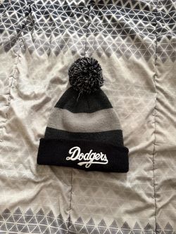 Black Dodgers Beanie