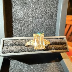Custom Engagement Ring (2.55ct Emerald Cut)