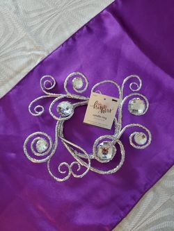 Silver candle ring with bling!