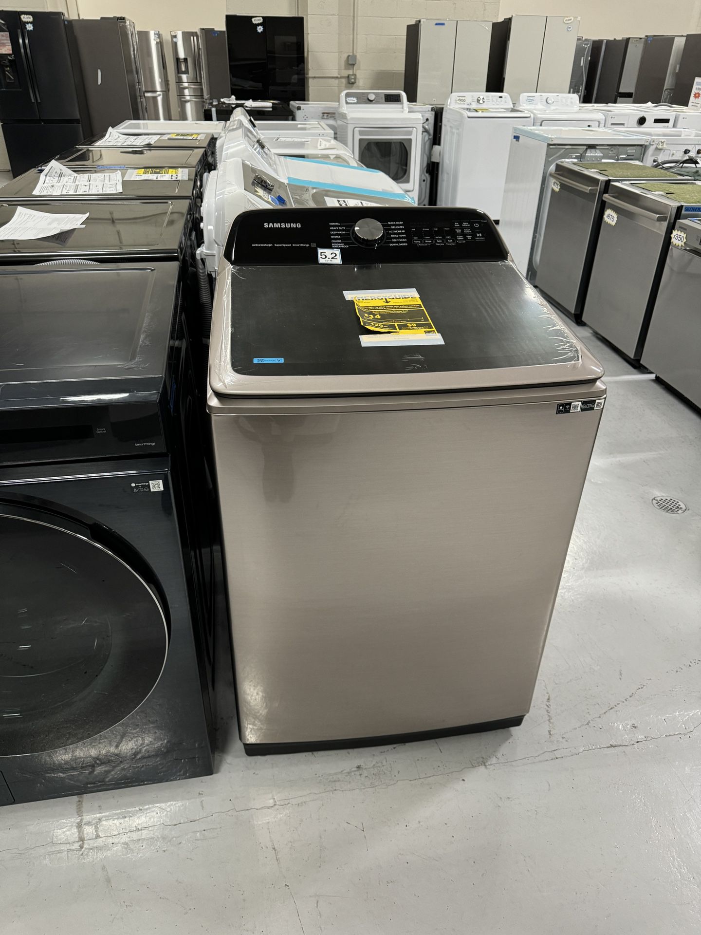 XL Washer New Top Load Champagne Rose Gold 