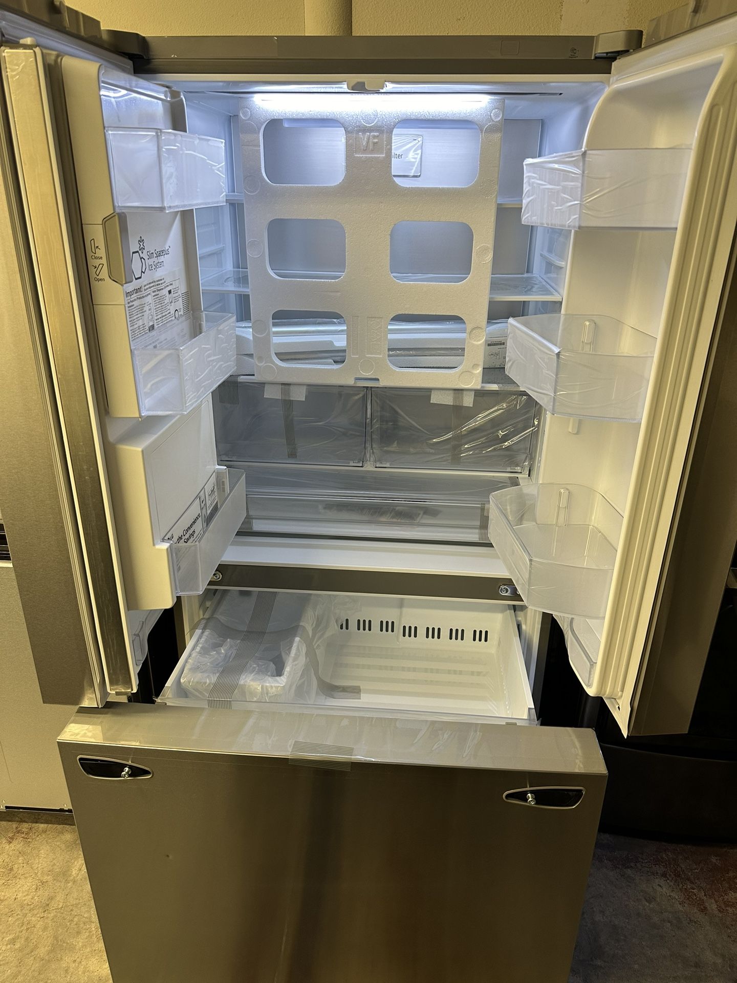 Counter Depth Refrigerator Bigger Capacity👍Dual Ice Makers