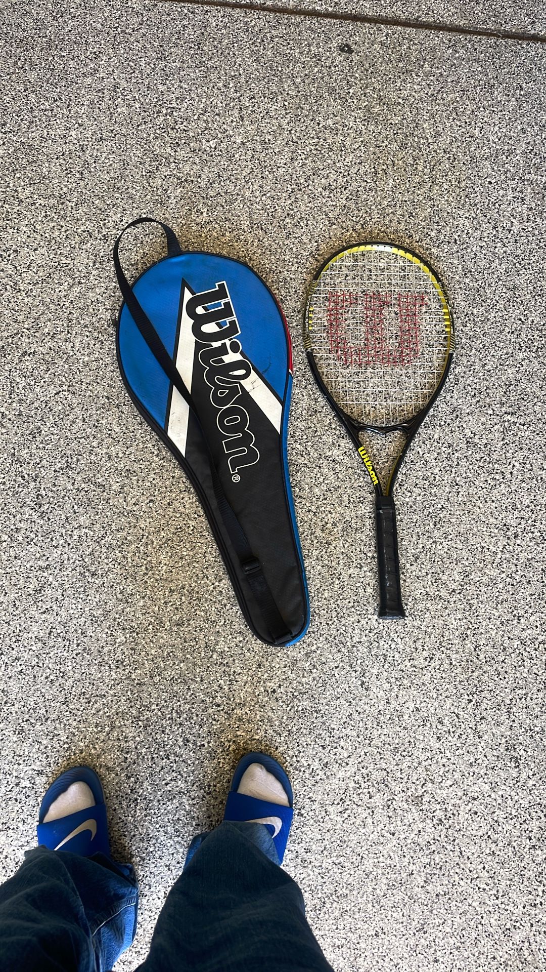 Wilson Tennis Racket And Tennis Racket Holder
