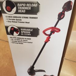NUEVO KIT COMBO DE TRIMMER & BLOWER DE BATERIA 20V, NUNCA USADO ESTA EN SU CAJA!