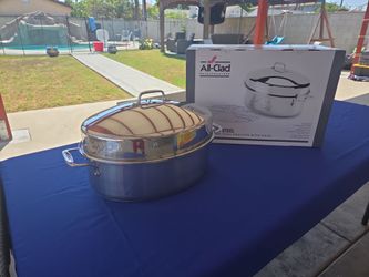 All-Clad Stainless Steel Oval Roaster with Rack