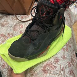 Nike Jordan True Flight Black Red Anthracite Grey Sneakers