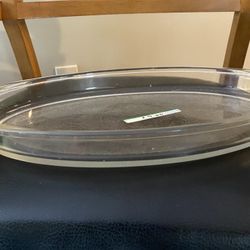 Oval Glass Dish 