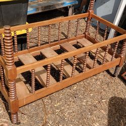 Antique Jinny Lind wooden Crib