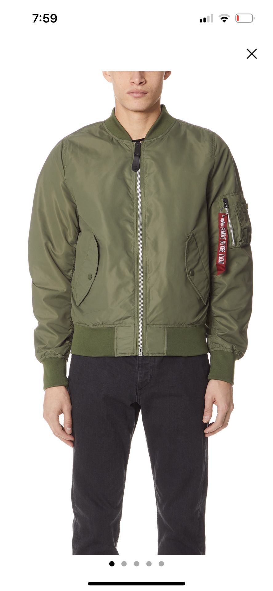 Alpha Industries Jacket In Size M