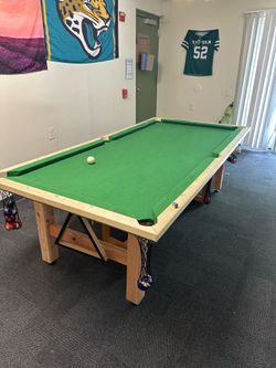 Homemade pool table