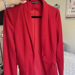 Women’s Red Blazer Size L
