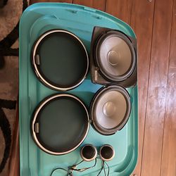 Kenwood 6x6  Component Speakers W/ Boommat Foam Enclosure (removable)