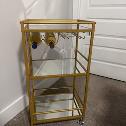 Gold bar cart
