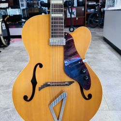 Gretsch G100CE Synchromatic Hollow Body Natural Acoustic Guitar With Gig Bag