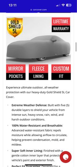2014 Mustang Car cover