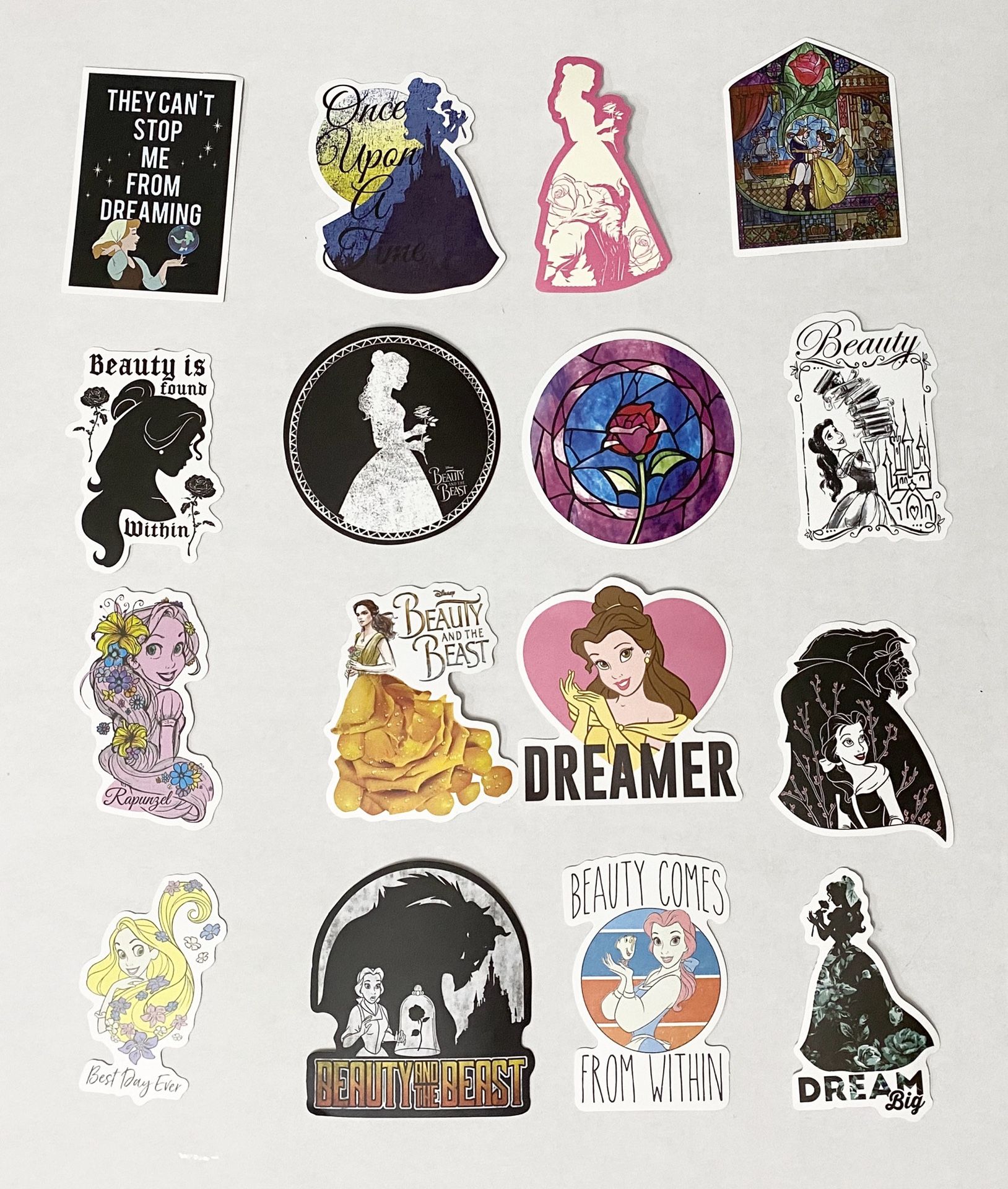 Disney Princess Belle Hydroflask stickers any 6 for $5