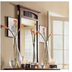 Kincaid Gathering house Cherry Vertical Beveled Mirror 