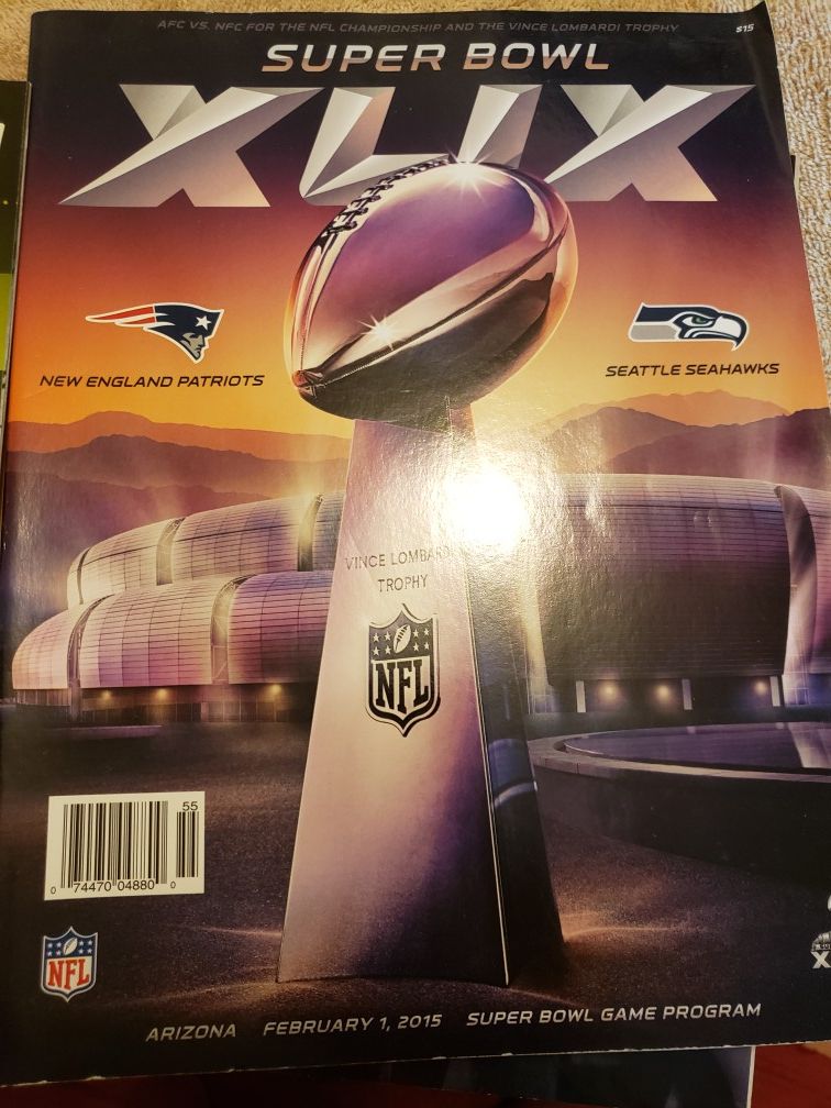 Seahawks SI's and Super Bowl Program,