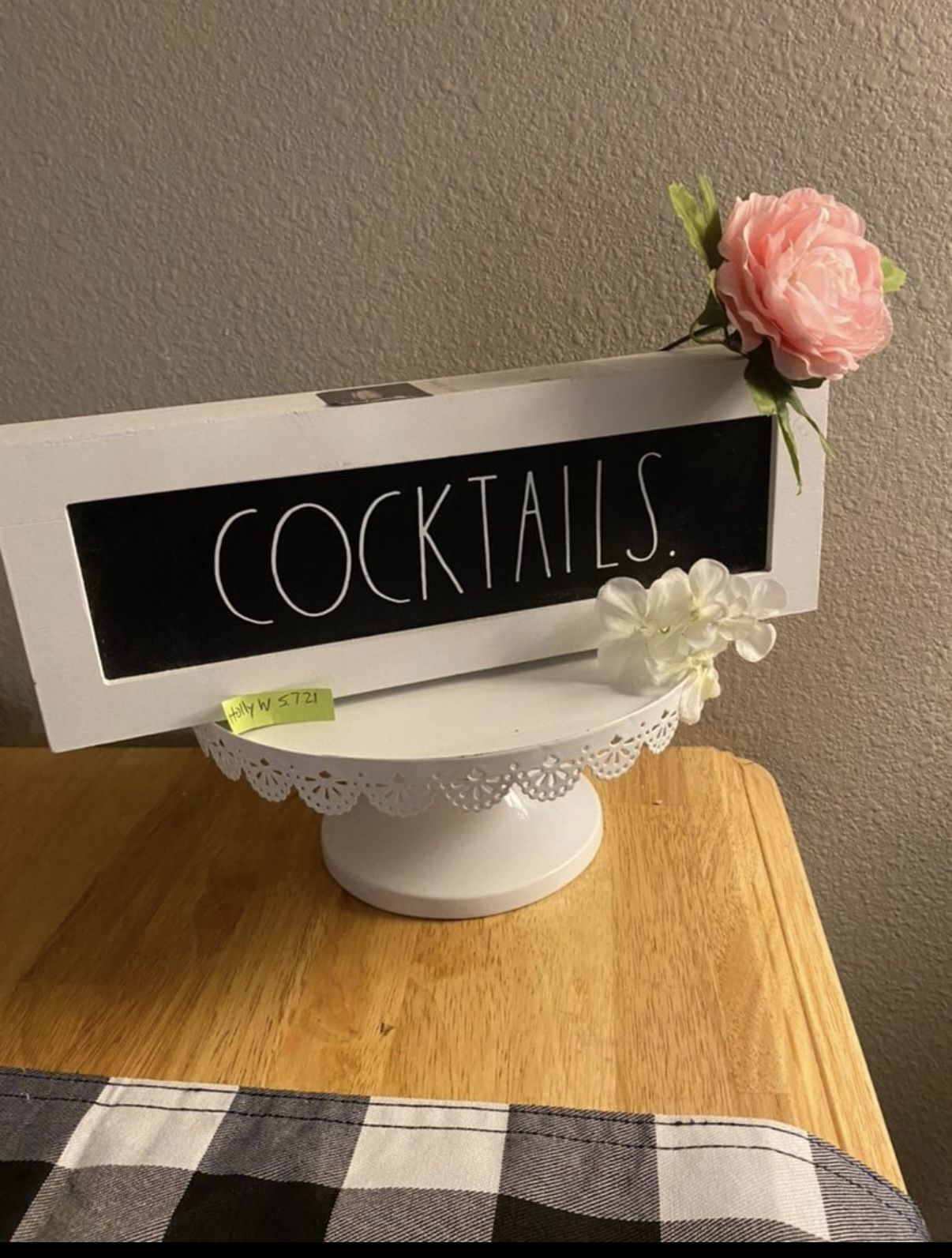 Rae Dunn Cocktail Wooden Display-perfect For Wedding/party