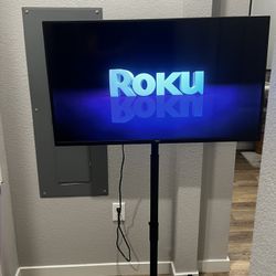 40” Roku FHD Tv (w/ TV Stand**)