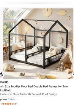 Double bed frame floor.
