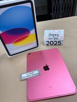 Apple IPad 10th Gen Tablet - Only $5 Today Pay The Rest Later! 