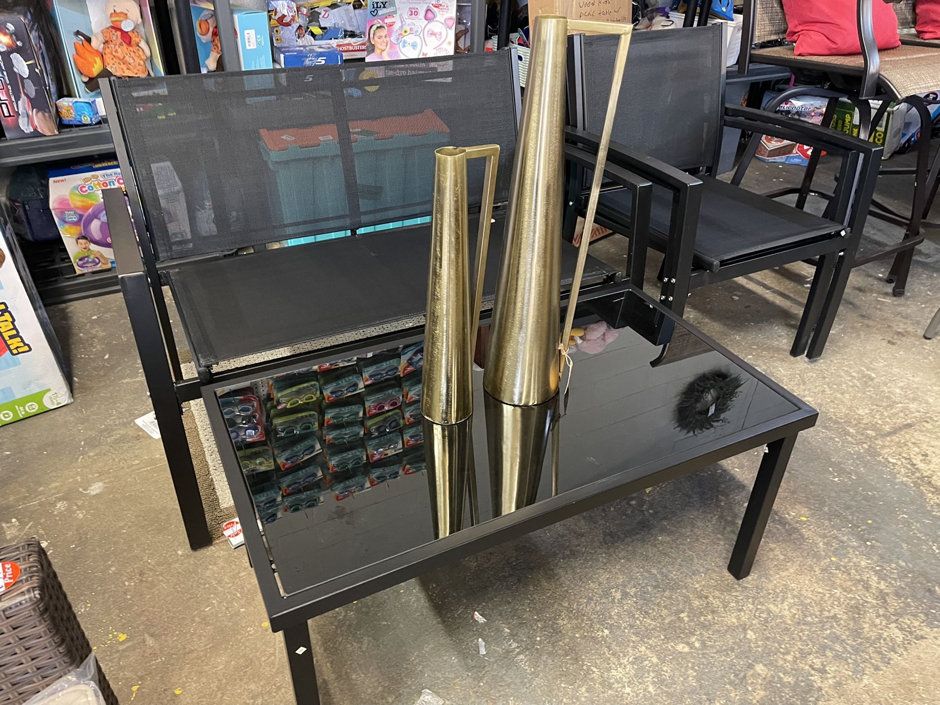 4 Pc Outdoor Metal Mesh Set Nes Assembled $179