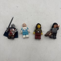 LEGO Minifigure Lot (4) - Harry Potter, Vikingd, Marvel