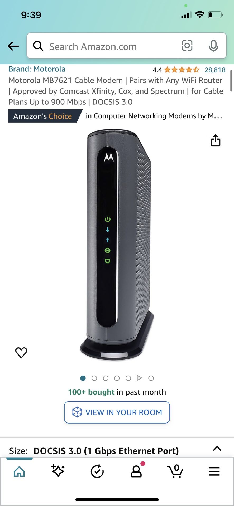 Motorola MB7621 Cable Modem