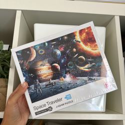 Jigsaw puzzle space theme space traveler puzzle 1000 piece new in box sealed 
