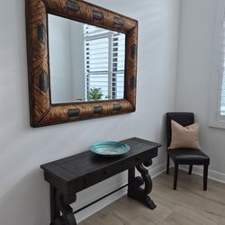 Wall Mirror Banana Leaf