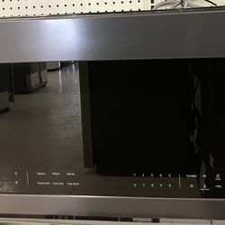 SAMSUNG 30” OVER-THE-RANGE MICROWAVE - BLACK/STAINLESS STEEL - MOD #: ME21DG6300MT