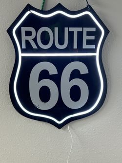 Route 66 Hang Up Neon Light