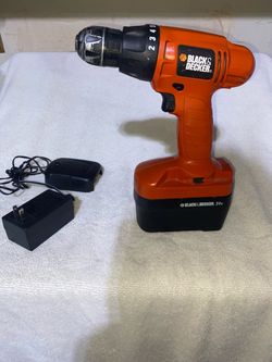 Black & Decker 24V Cordless Drill with Charger