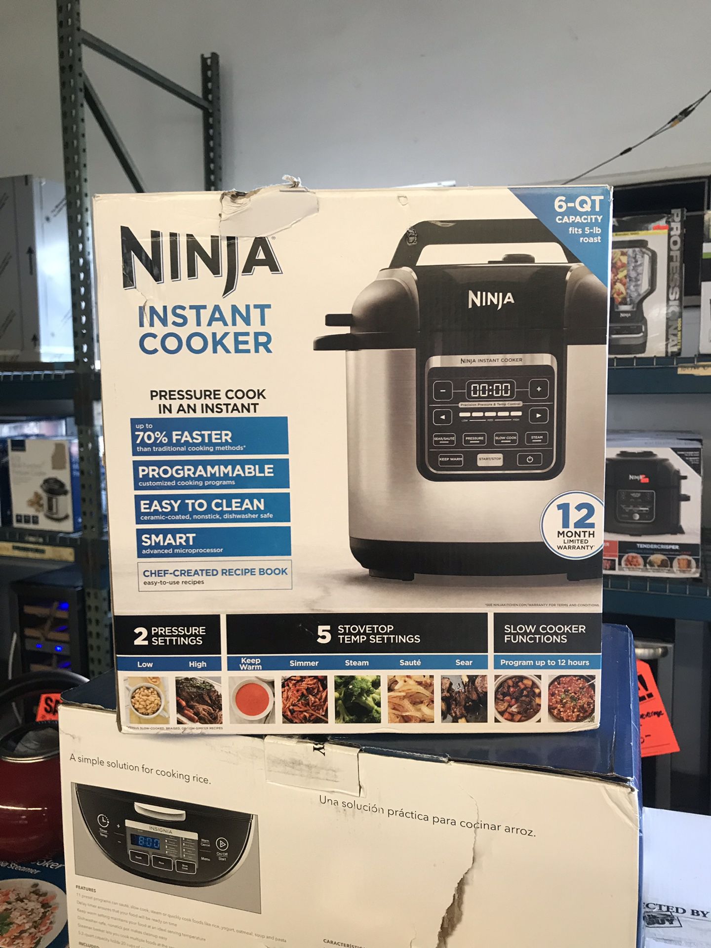 NEW Ninja 6 quart pressure cooker instant pot