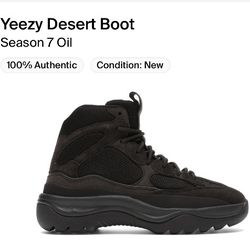 Yeezy Adidas Desert Boot Oil Size 5