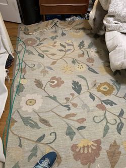 Rug Beautiful With Flowers