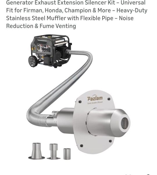 Generator Exhaust Extension Silencer Kit