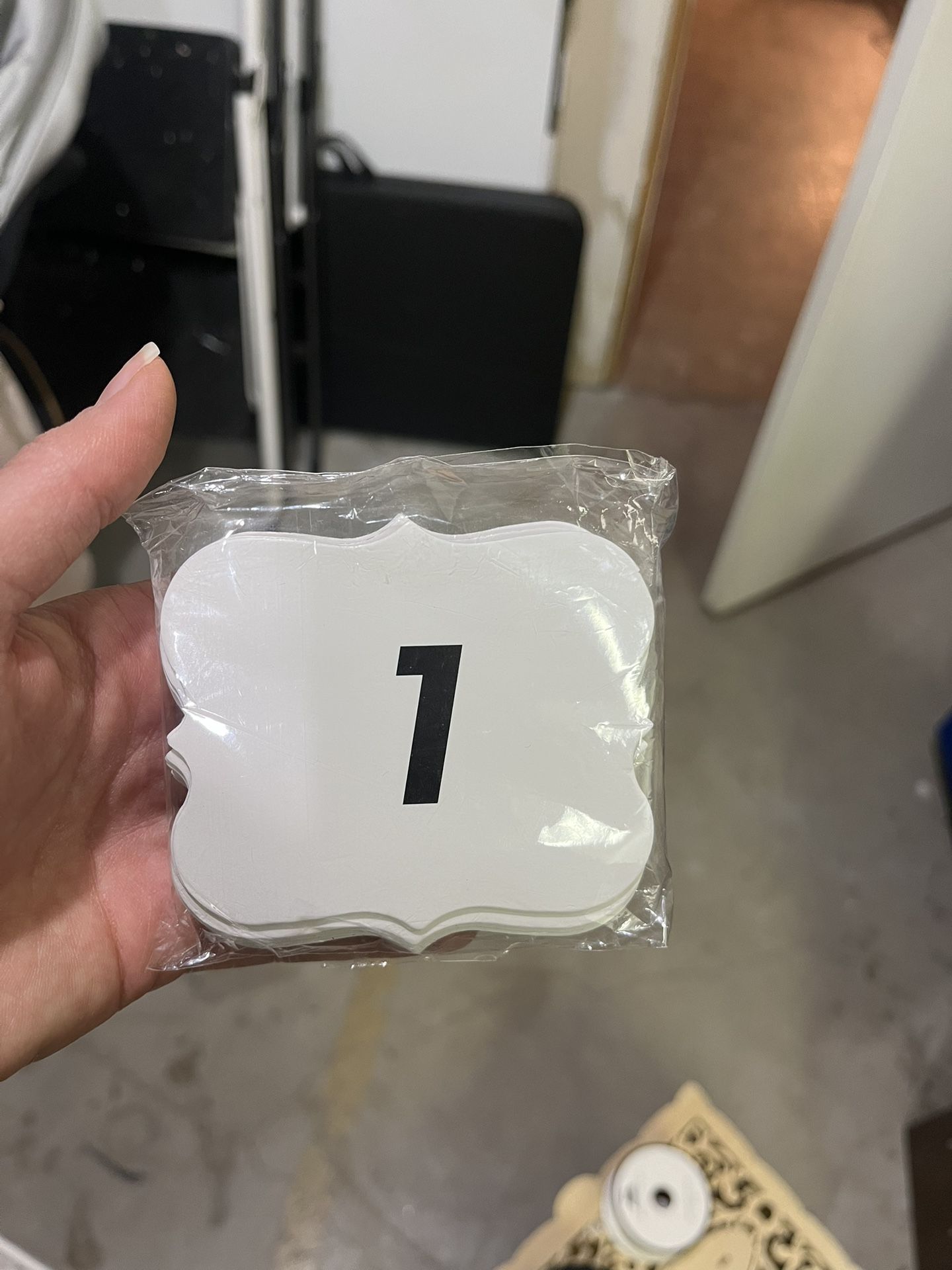 Table Numbers With Heart Shaped Wood Holders
