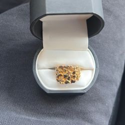 Nugget ring Sterling Silver sz 8